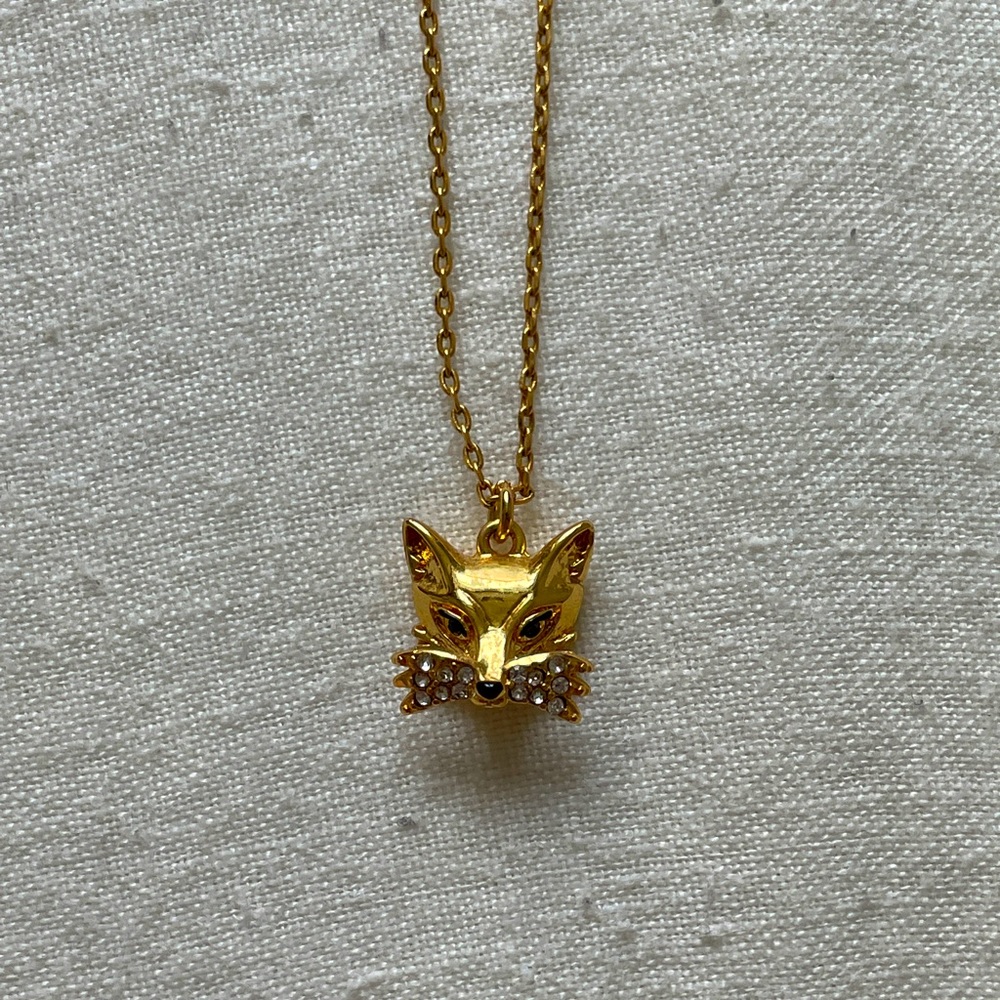 Kate Spade Gold Fox Necklace